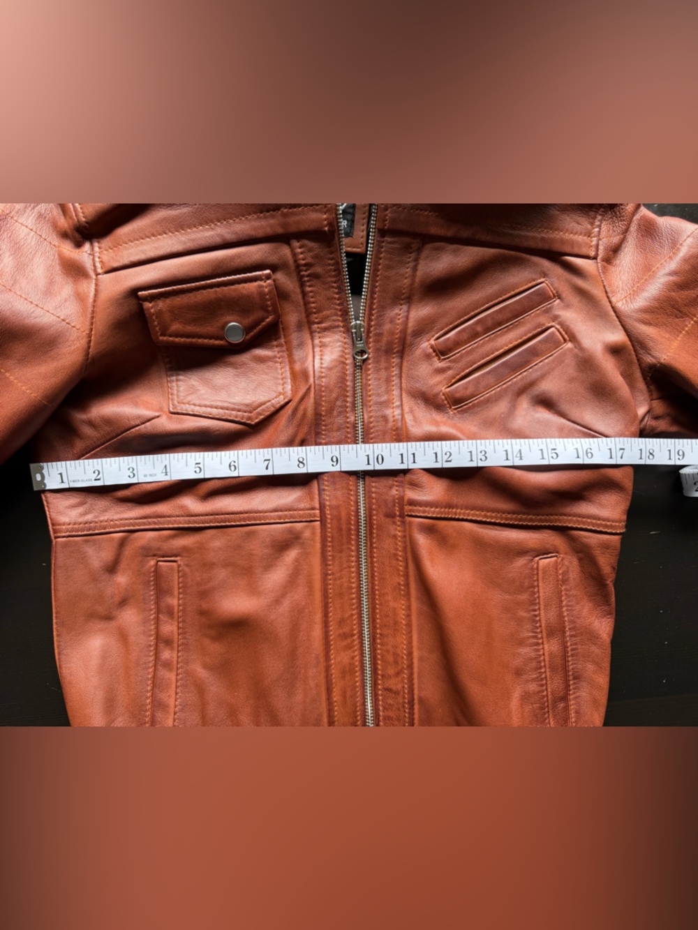 Women’s Brown Lambskin Leather Hooded Bomber Jacket - Picture 8 of 11